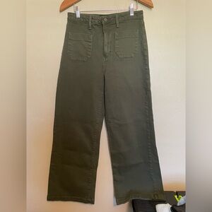 Just Black Denim Olive Wide Leg Sailor Jeans